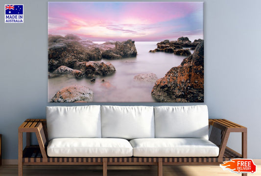 Sunset Sea Scenery Photograph Print 100% Australian Made