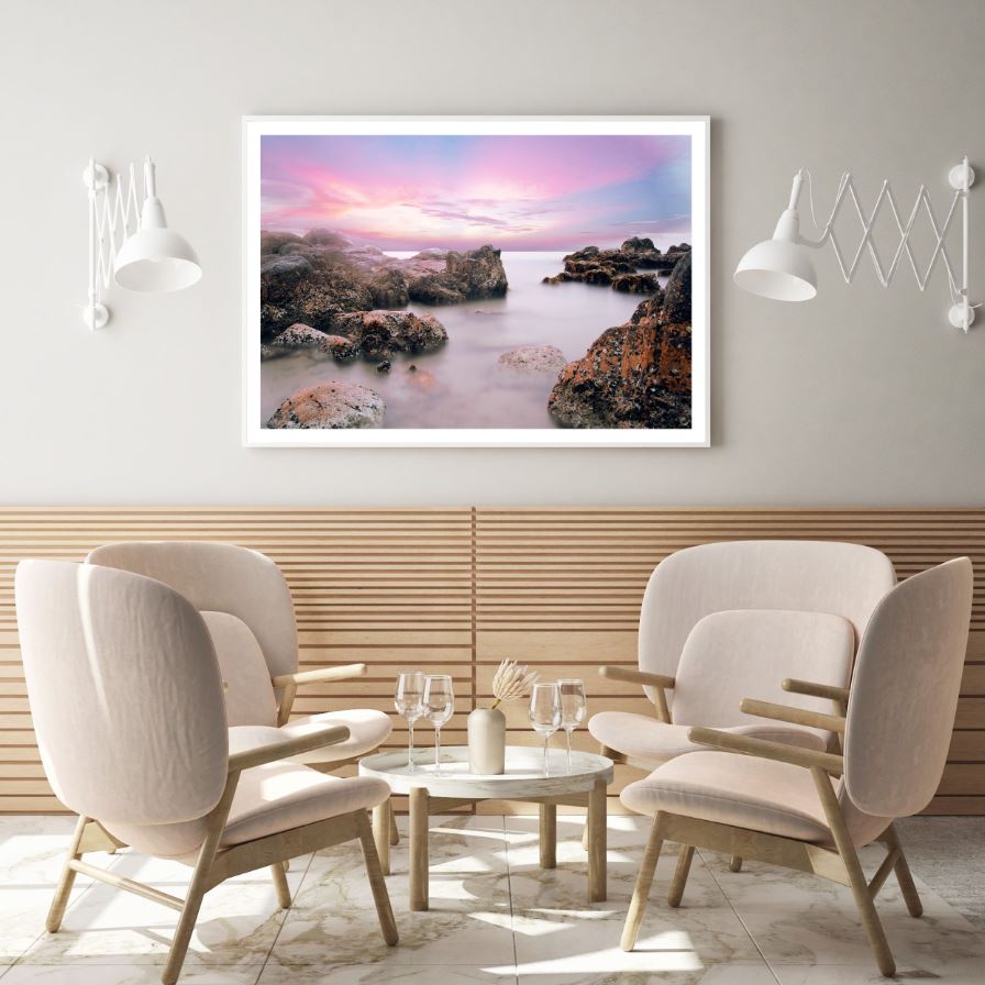 Sunset Sea Scenery Photograph Home Decor Premium Quality Poster Print Choose Your Sizes