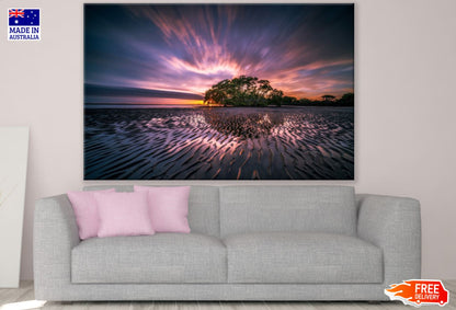 Sunset Sea Scenery Photograph Print 100% Australian Made