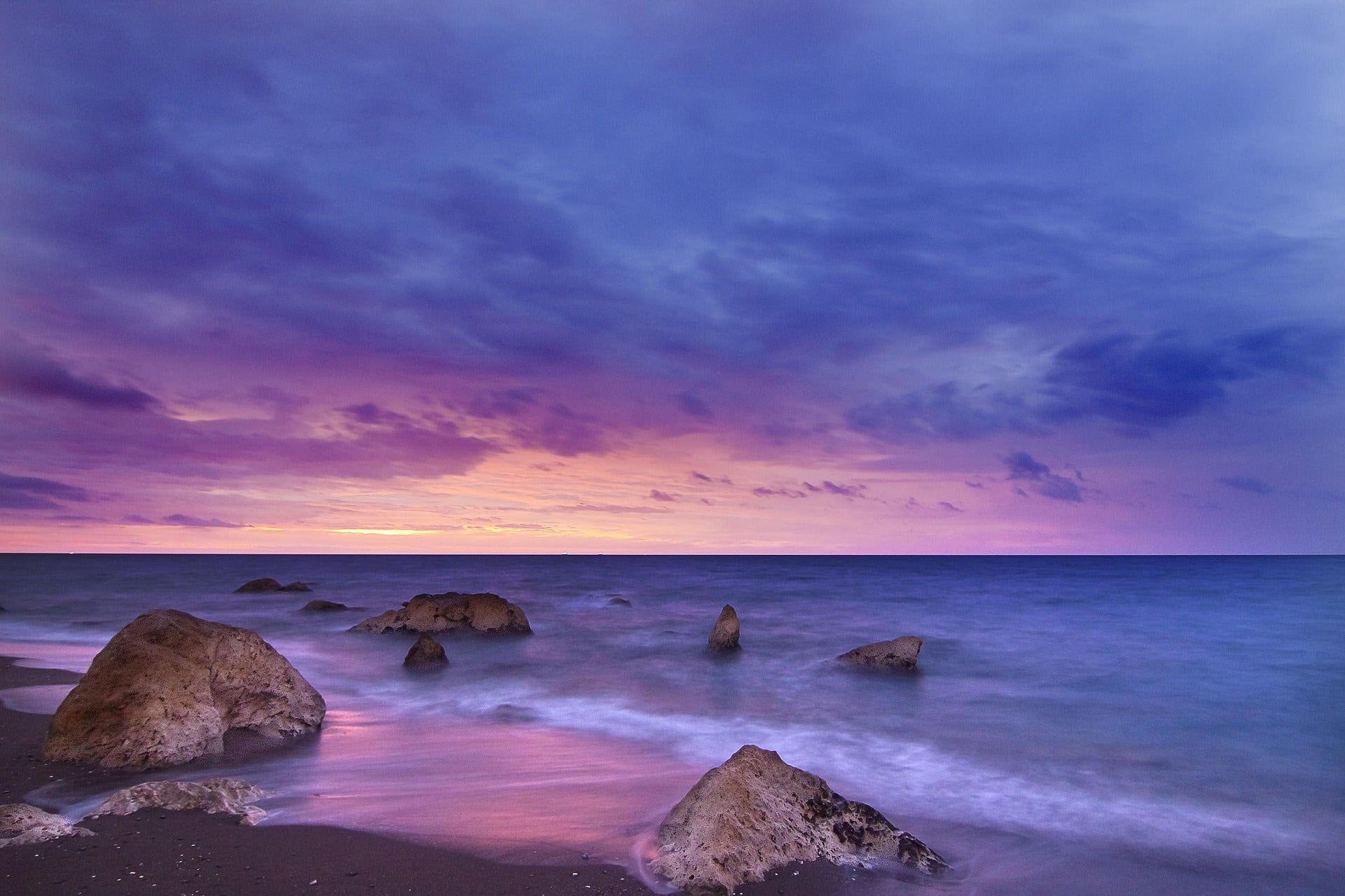 Sunset Sea Scenery Photograph Print 100% Australian Made