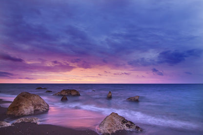 Sunset Sea Scenery Photograph Home Decor Premium Quality Poster Print Choose Your Sizes