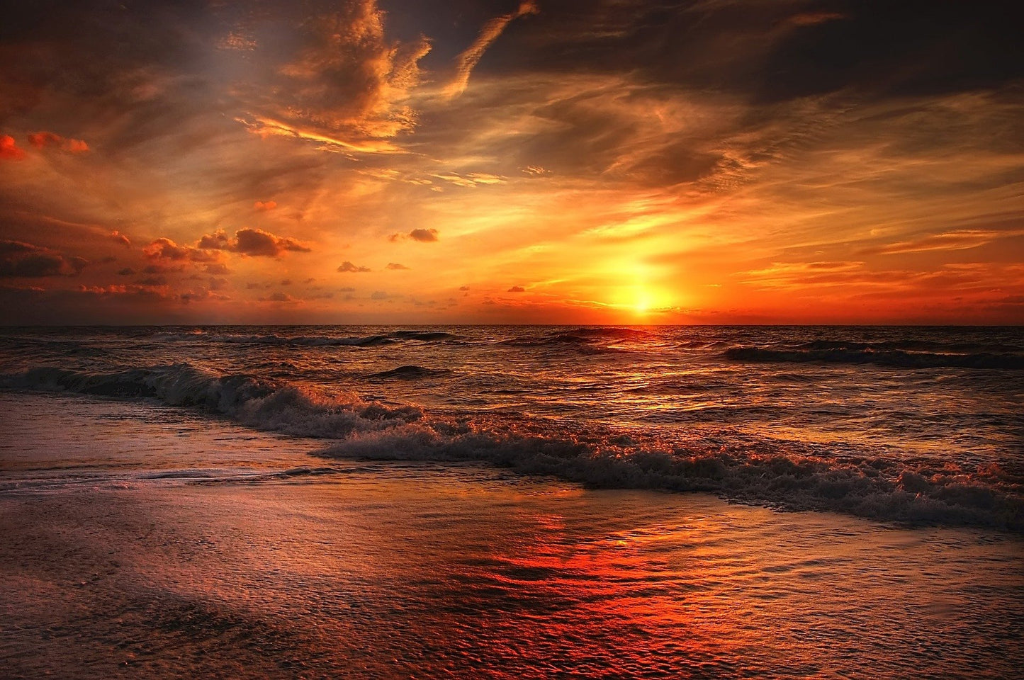 Sunset Sea Scenery Photograph Home Decor Premium Quality Poster Print Choose Your Sizes
