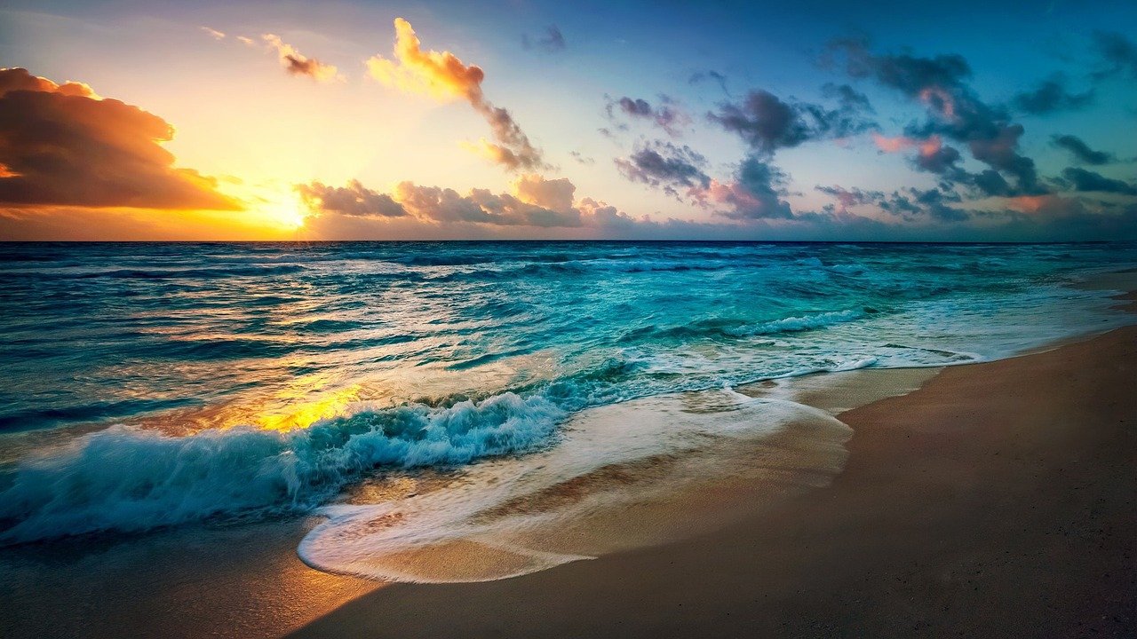 Sunset Sea Scenery Photograph Print 100% Australian Made