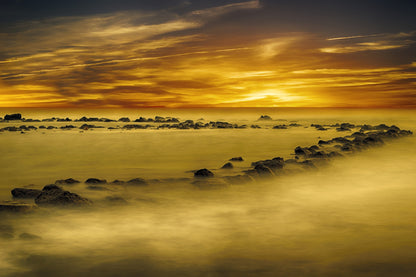 Sunset Sea Scenery Photograph Home Decor Premium Quality Poster Print Choose Your Sizes