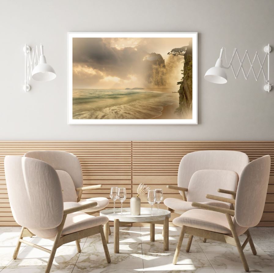 Sunset Sea Scenery Photograph Home Decor Premium Quality Poster Print Choose Your Sizes