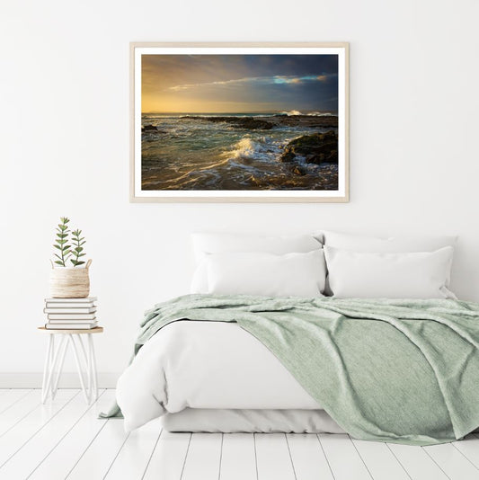 Sunset Sea Scenery Photograph Home Decor Premium Quality Poster Print Choose Your Sizes