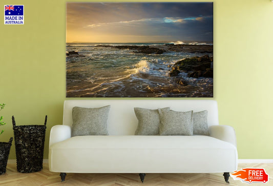 Sunset Sea Scenery Photograph Print 100% Australian Made