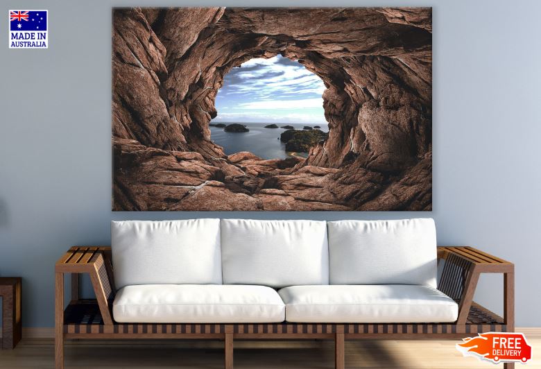 Sea Rock Cave Scenery Photograph Print 100% Australian Made