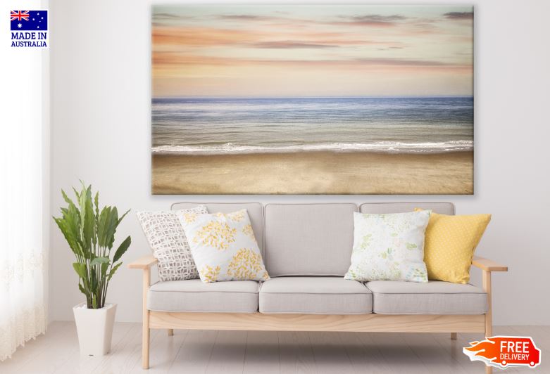 Colorful Sky & Sea Watercolor Painting Print 100% Australian Made