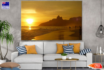 Sunset Sea Scenery Photograph Print 100% Australian Made