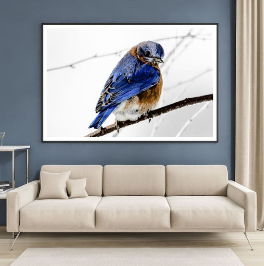 Bird on Tree Closeup Photograph Home Decor Premium Quality Poster Print Choose Your Sizes