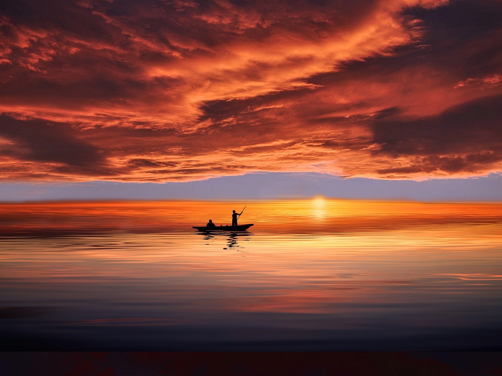 Stunning Beach Sunset View Print 100% Australian Made
