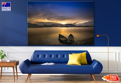 Sunset Lake Scenery Photograph Print 100% Australian Made