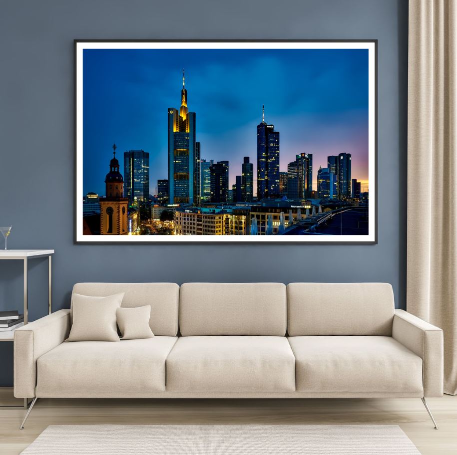 Buildings Sky View Photograph Home Decor Premium Quality Poster Print Choose Your Sizes