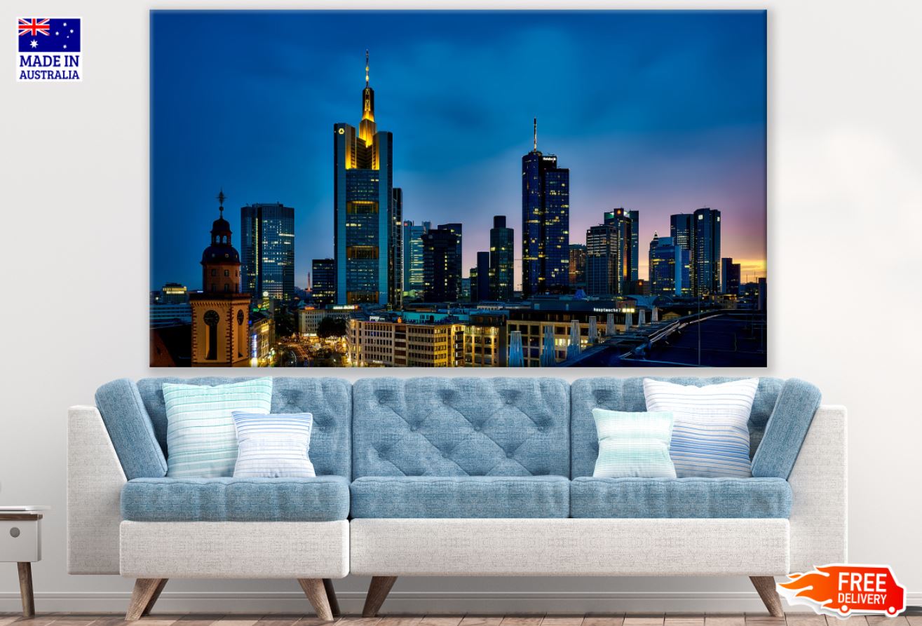 Buildings Sky View Photograph Print 100% Australian Made