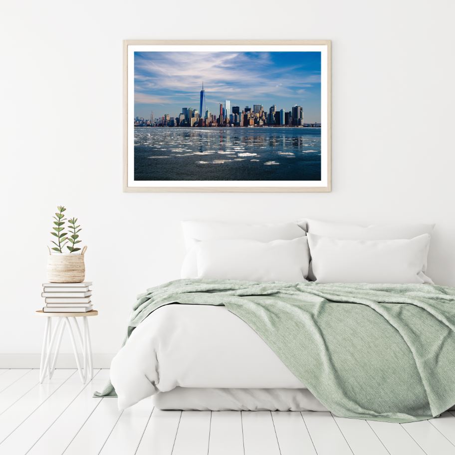 Sea & Building Scenery Photograph Home Decor Premium Quality Poster Print Choose Your Sizes