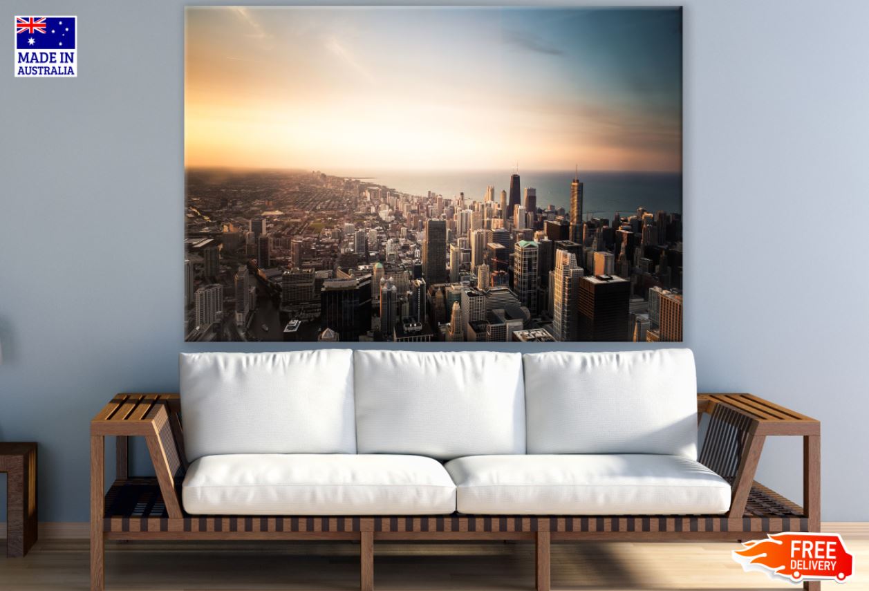 City Sky View Scenery Photograph Print 100% Australian Made