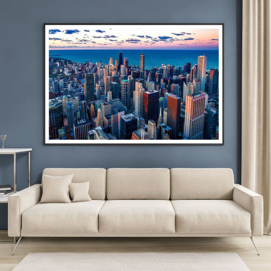 City Buildings Sky View Scenery Home Decor Premium Quality Poster Print Choose Your Sizes