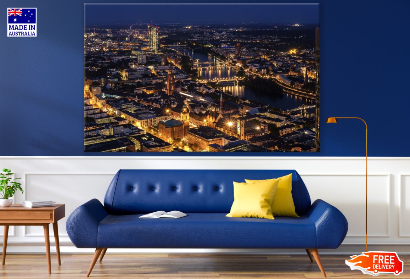 City Night Sky View Scenery Print 100% Australian Made