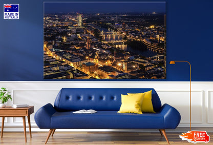 City Night Sky View Scenery Print 100% Australian Made