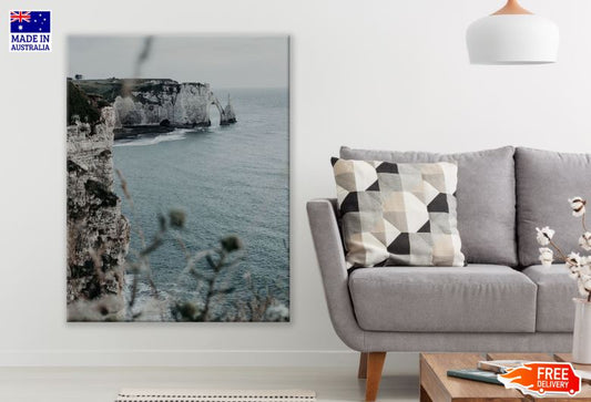 Cliff Near Sea Scenery Photograph Print 100% Australian Made