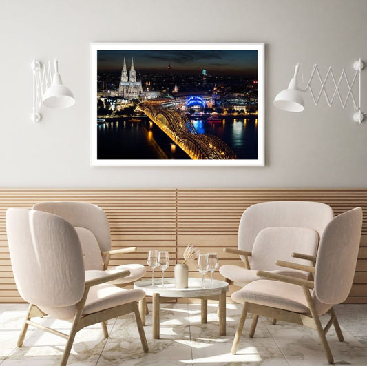 City Night Sky View Scenery Home Decor Premium Quality Poster Print Choose Your Sizes