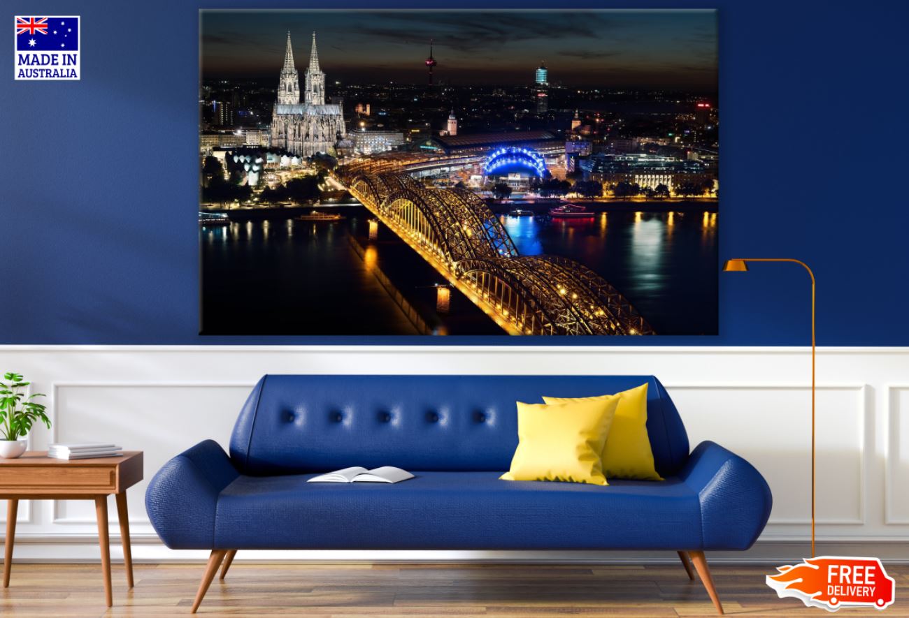 City Night Sky View Scenery Print 100% Australian Made