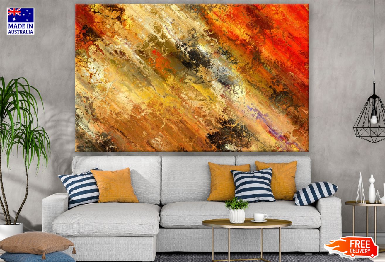 Colorful Abstract Design Print 100% Australian Made