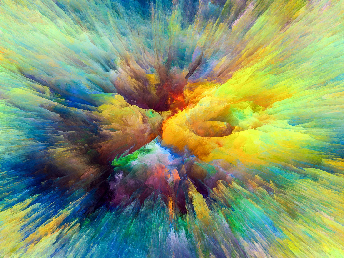 Colourful Abstract Cloud Design Print 100% Australian Made