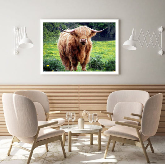 Highland Cow Closeup Photograph Home Decor Premium Quality Poster Print Choose Your Sizes