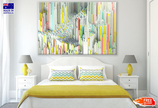 Colorful Abstract Design Print 100% Australian Made