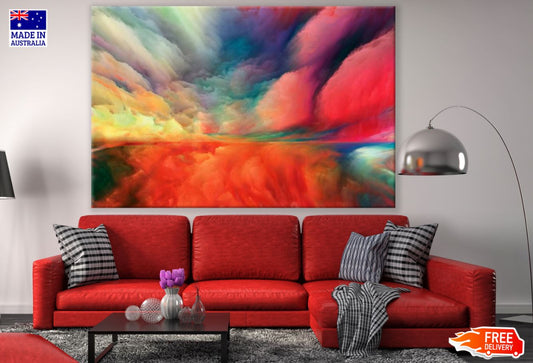 Colorful Abstract Cloud Design Print 100% Australian Made