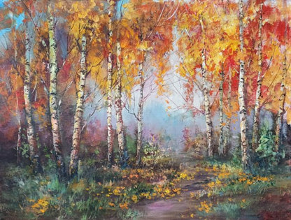 Colorful Forest Watercolor Paint Print 100% Australian Made