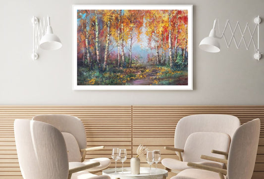 Colorful Forest Watercolor Paint Home Decor Premium Quality Poster Print Choose Your Sizes
