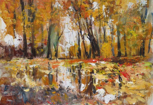 Colorful Forest Watercolor Paint Print 100% Australian Made