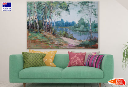 Colorful Forest Watercolor Paint Print 100% Australian Made