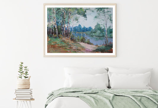 Colorful Forest Watercolor Paint Home Decor Premium Quality Poster Print Choose Your Sizes