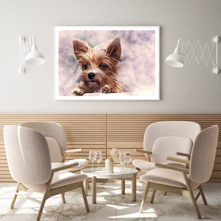 Dog Face Portrait Design Home Decor Premium Quality Poster Print Choose Your Sizes