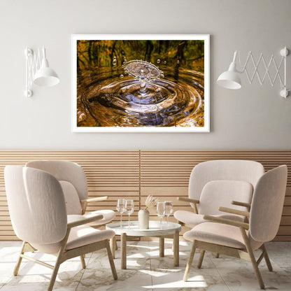 Waterdrop Closeup Photograph Home Decor Premium Quality Poster Print Choose Your Sizes