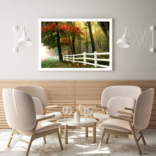 Misty Forest Scenery Photograph Home Decor Premium Quality Poster Print Choose Your Sizes