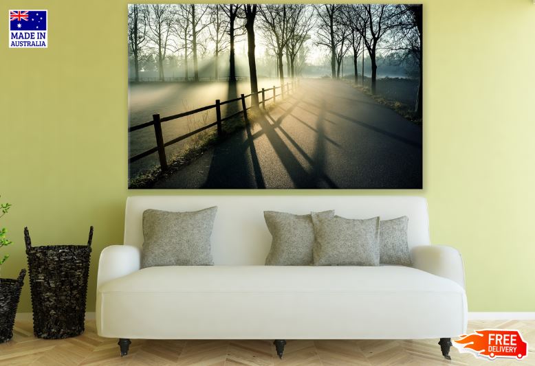 Forest & Misty Road Photograph Print 100% Australian Made