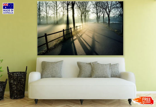 Forest & Misty Road Photograph Print 100% Australian Made