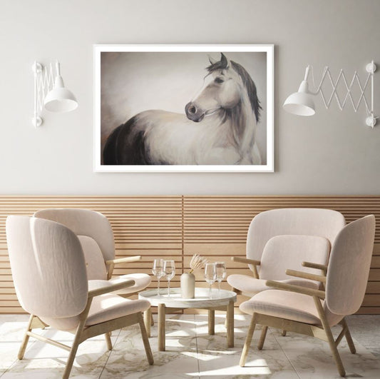 Horse Watercolor Painting Home Decor Premium Quality Poster Print Choose Your Sizes