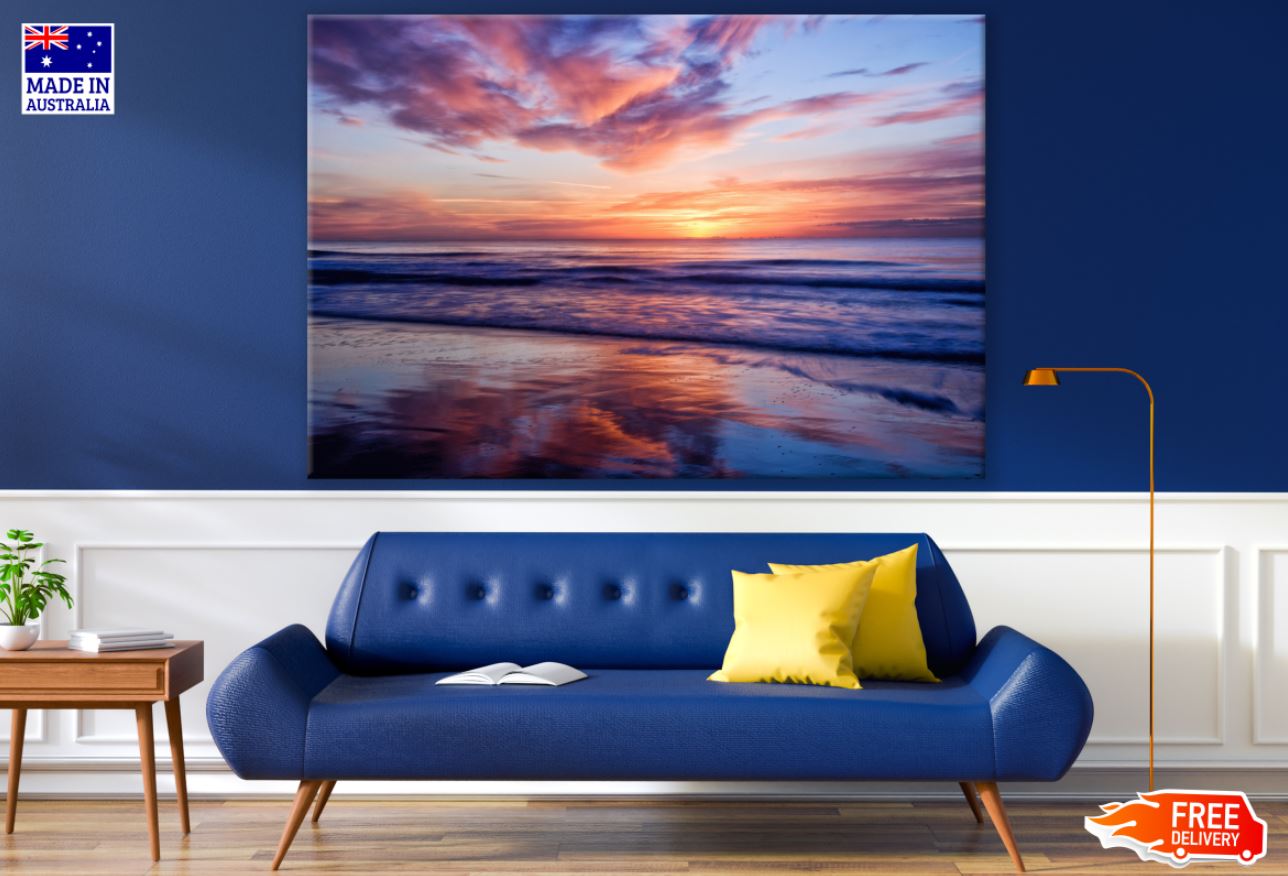 Sea Sunset Scenery Photograph Print 100% Australian Made