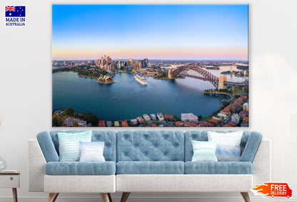 Sydney City Skyline View Photograph Print 100% Australian Made