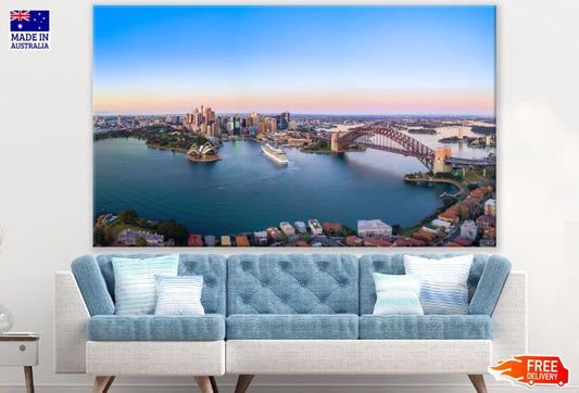 Sunrise View at Sydney Scenery Photograph Print 100% Australian Made