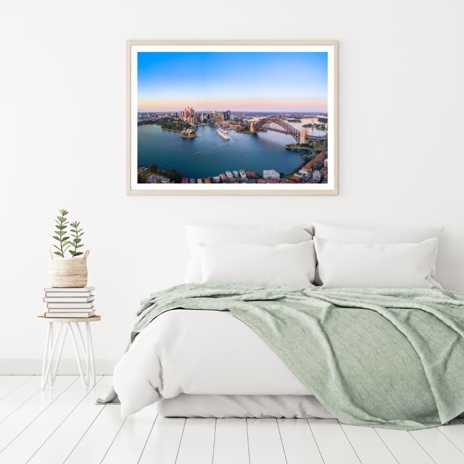 City Sky View Scenery Photograph Home Decor Premium Quality Poster Print Choose Your Sizes