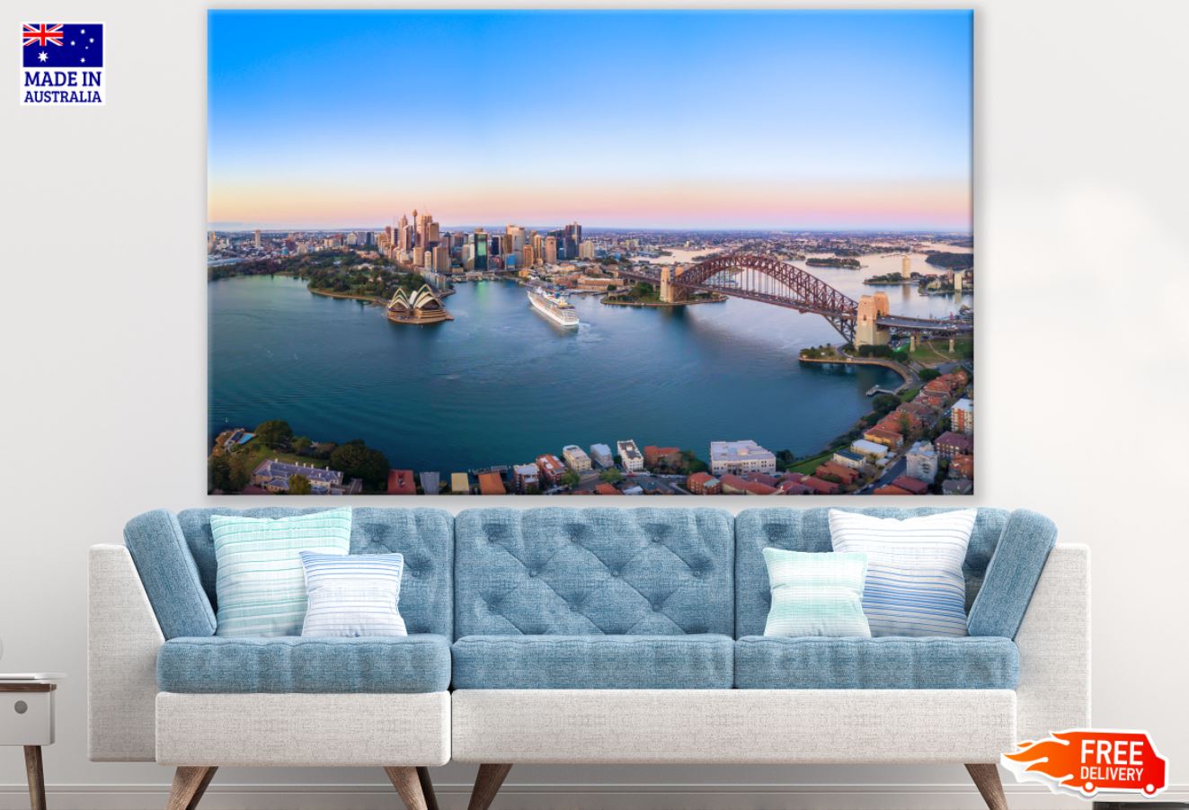 City Sky View Scenery Photograph Print 100% Australian Made