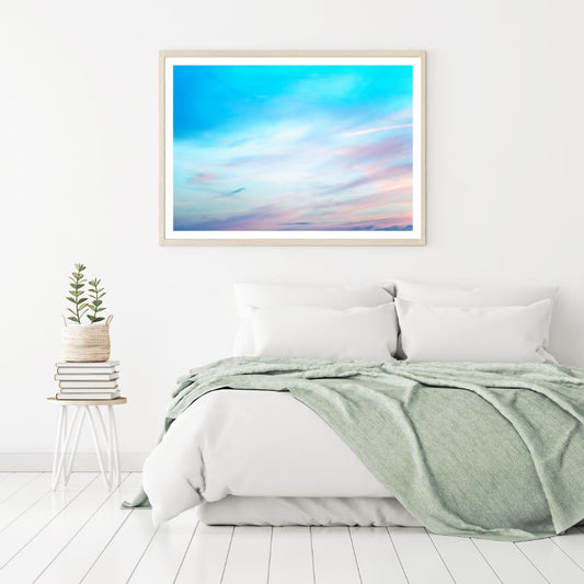 Colorful Clouds in Sky Photograph Home Decor Premium Quality Poster Print Choose Your Sizes