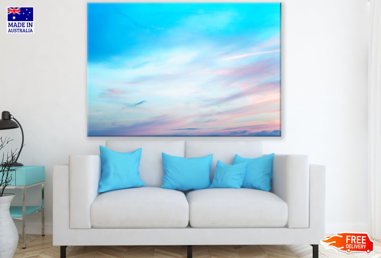 Colorful Clouds in Sky Photograph Print 100% Australian Made